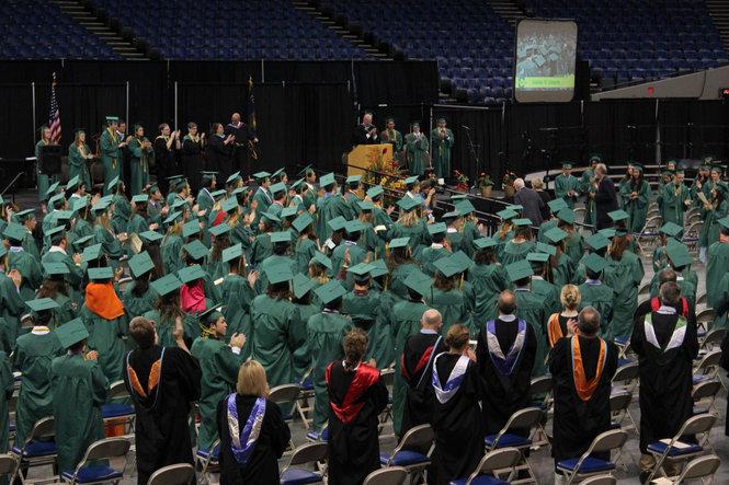 The graduation ceremony for the class of 2014.