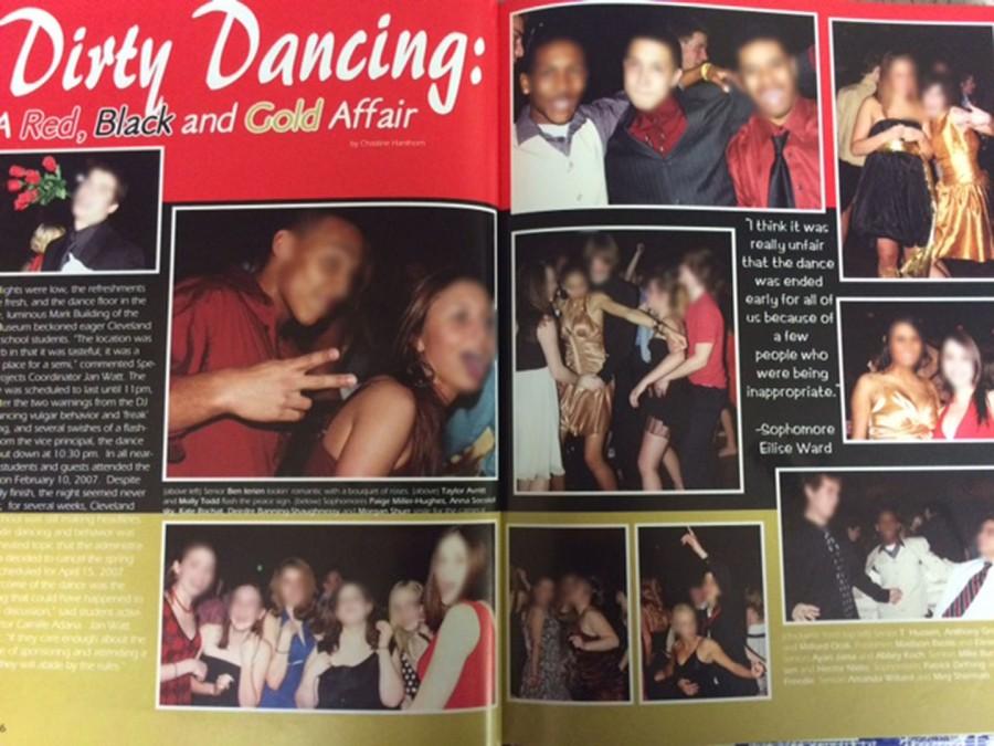 Dirty dancing pictured in a yearbook of old.