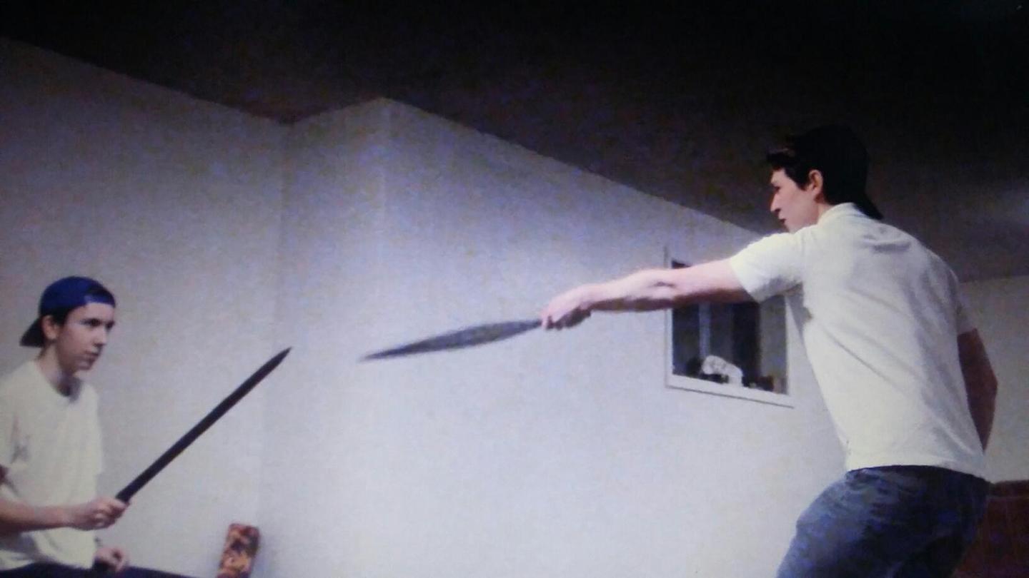 Fight!Fight!Fight! - Co-stars Tillman Degens and David Rappe in theintense final scene