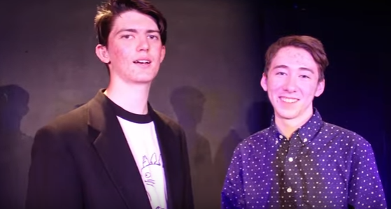 FUNRAISING - William Balmer and Jonah Leidigh in a promotional video for LOL.