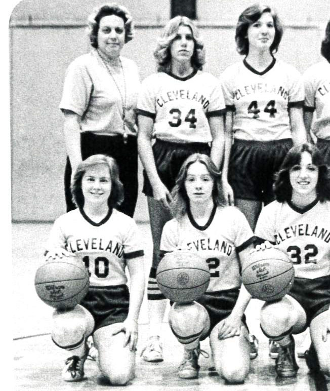 Jan served as varsity girls basketball coach. This was taken during the 1979 season.