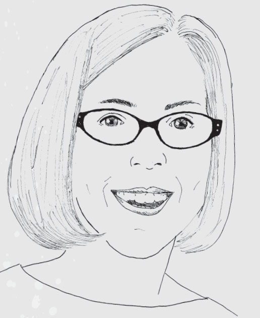 Governor Kate Brown, as depicted by  Katie Hill in the new book Enough is Enough by Michelle McCann.