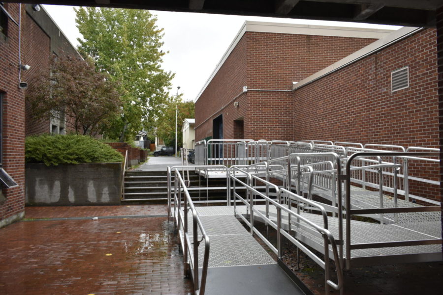 Accessibility ramp (East wing Breezeway).