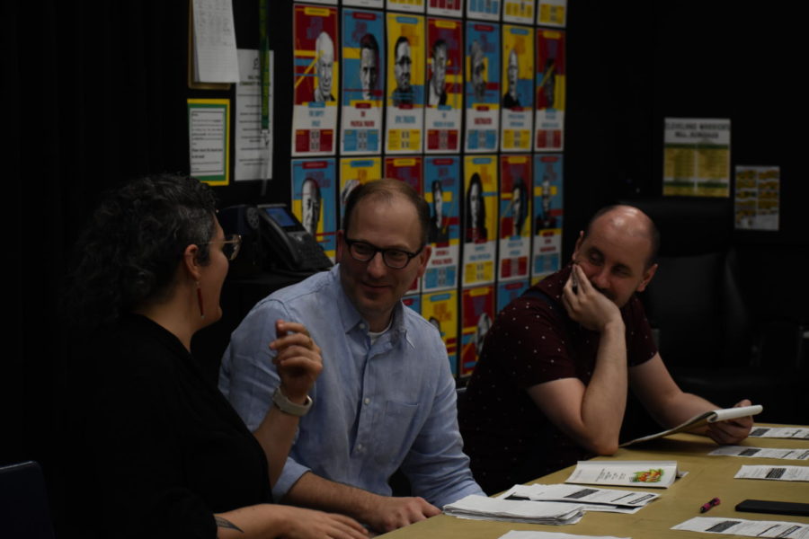 Judges for the Zombie Prom musical discuss audition performances.