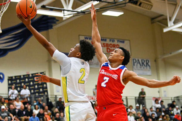 SC Tresvant, shown here vs Duncanville at the Les Schwab Invitational, made a game winning three pointer at the buzzer to give Cleveland a 72-69 win over Benson.