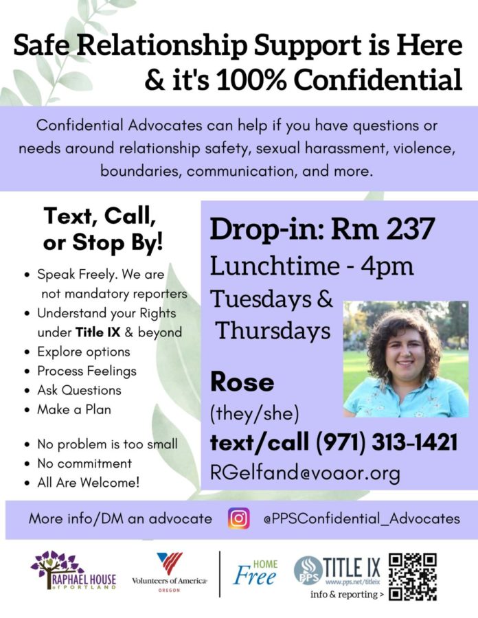 An informational flyer for Clevelands new Confidential Advocate.