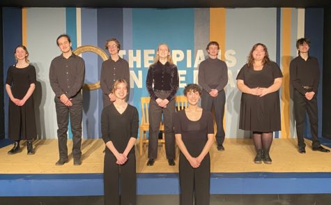 Top row: Rachel Kaufman, Eamon Nyiri Klein, Ethan Daley, Ariah Piper, Thomas Mason, Madison Easlon, Jamie Langhston. Bottom row: Moxley Cross, Adelaide Bracewell Stokes.