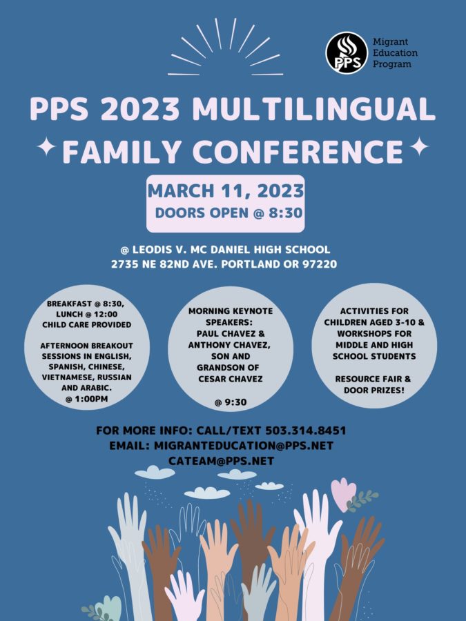 The program for the Multilingual Family Conference.