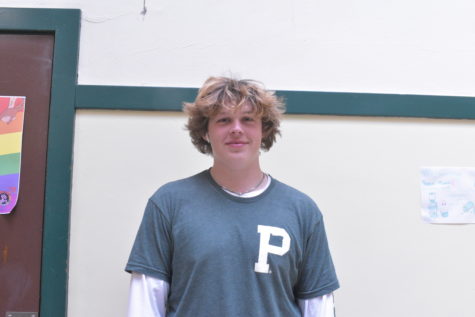 Lucas Geren, junior, recipient of the Royal C award for Clevelands swim team.