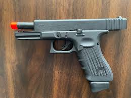 An image of a Glock 17 airsoft gun. Showing how realistic it can be.