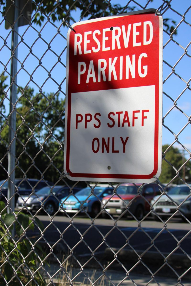 Cleveland Staff Parking Lot Sign 