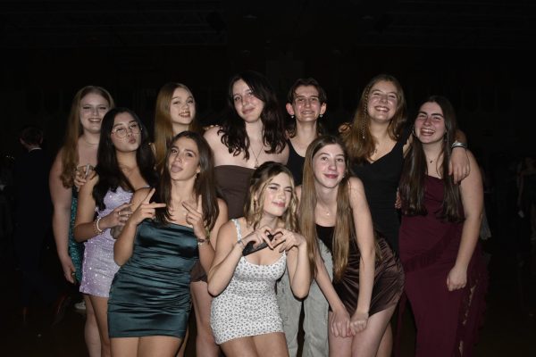 Students at homecoming dance.