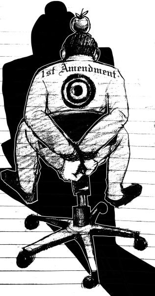 First Amendment drawing. Adila Harrison Illistration