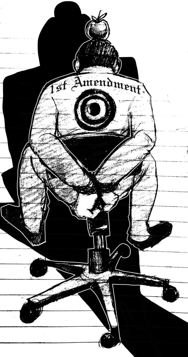 First Amendment drawing. Adila Harrison Illistration