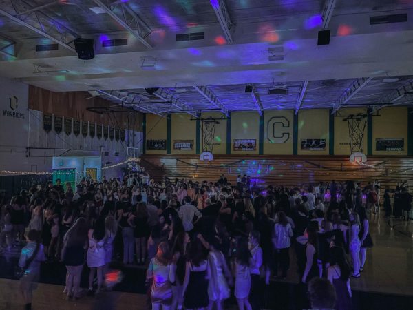 Students at Cleveland enjoying the homecoming dance.