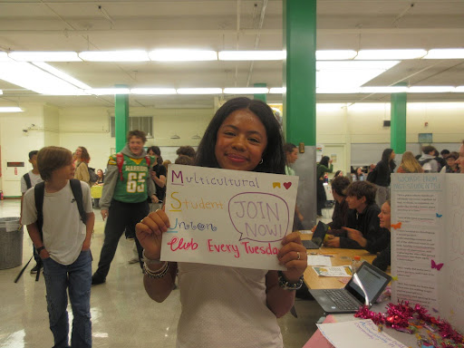 Maya Feldman-Wang at the Club Fair