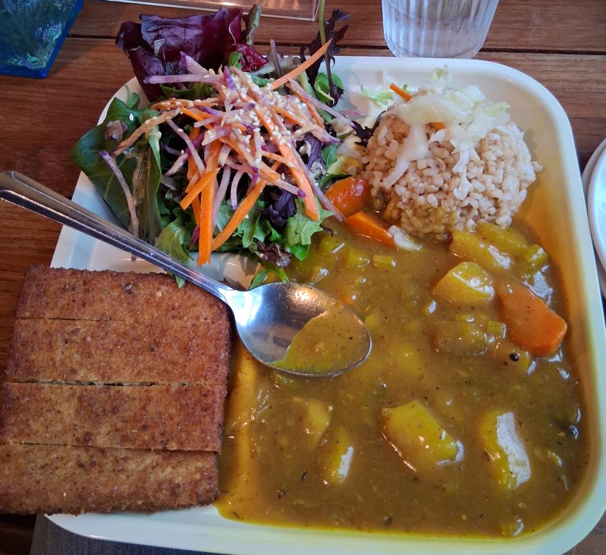Obon Shokudo's Katsu Curry and tofu